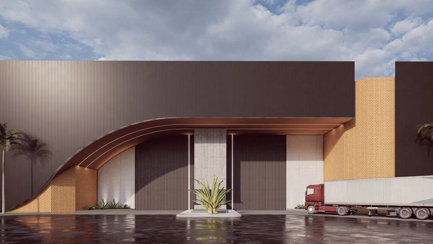 Rendering of Arandas Warehouses in Arandas, Mexico
